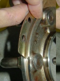 the retainer plate in its notch